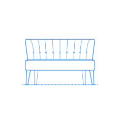 Furniture Settee Kalea Settee Engraving Svg Design, Free Vectors File